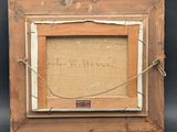 an old wooden picture frame with a rope around it and a message written on it