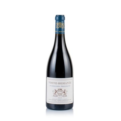 a bottle of red wine on a white background