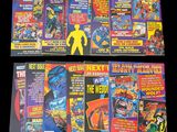 a lot of comic books on display on the table