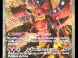 gros plan d'une carte pokemon sur fond noir