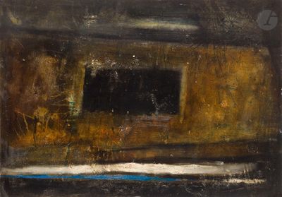 une image représentant une peinture d'une fenêtre dans une pièce sombre