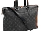 louis vuitton black monogram canvas and leather briefcase