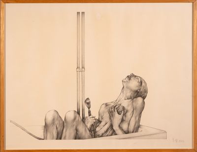 PENG WAN TS (Né en 1939) "Lamentation"