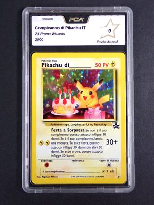 a pokemon card with a pikachu on it