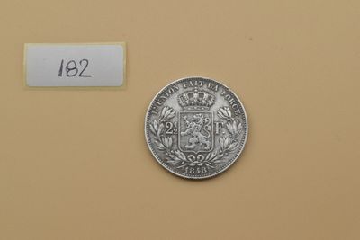 Belgique. Leopold I 2-1/2 Francs Ag.