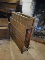 Grande desserte bois à 3 tiroirs et étagère gradin, (photo 4)