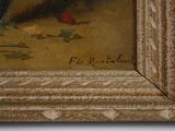 a picture of a painting on the wall of a room