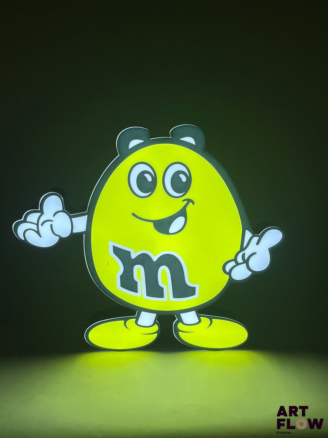 Caisson lumineux M&M's jaune