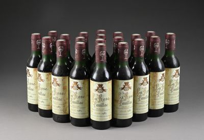 six bouteilles de vin sont alignées dans une rangée