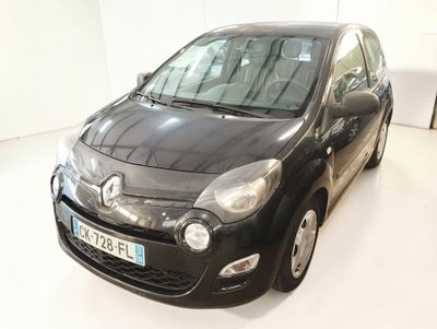a picture of a small black car in a white room