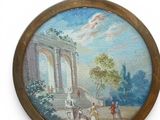 an image of a painting of a painting of people in a park