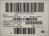 a bar code on the back of a laptop computer