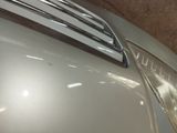 a close up of a car ' s hood and front grill