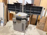 a machine that is sitting inside of a building