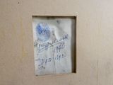 une photo d'une empreinte digitale sur un mur