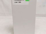 the back of a white box with a barcode on it