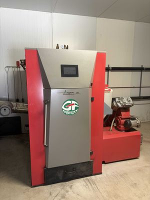 a machine that is sitting inside of a building