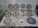 a lot of plates that are on a table