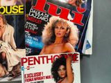 three magazine covers of women ' s magazines on a table