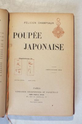 CHAMPSAUR (Félicien) : « Poupée Japonaise » Eugène Fasquelle…