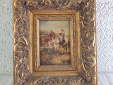 an image of a picture of a picture of a man on a horse