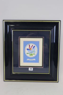 an image of a framed picture of a bird flying in the sky
