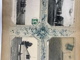 four different pictures of a boat on the water