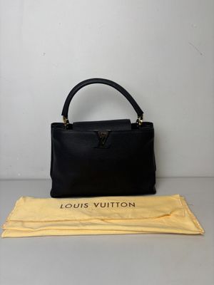 sac à main Louis Vuitton en cuir noir