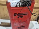 a red machine that is sitting on top of a table