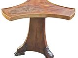 an image of a wooden table on a white background