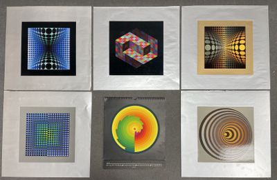 Victor Vasarely (1906-1997) Five Heliogravures. 42 X 43 - 76758848 