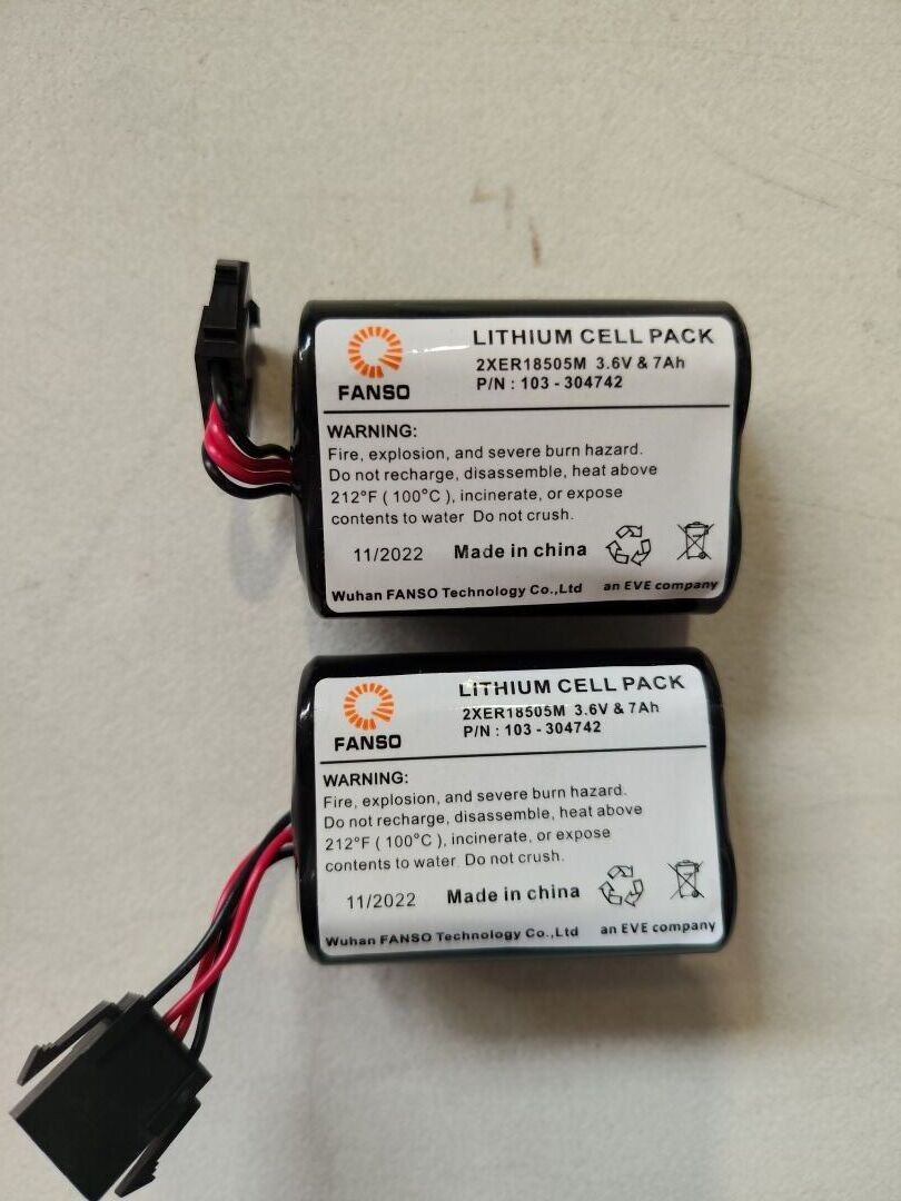 10 kits de 2 batteries lithium avec connecteur compatible VISONIC K-305177 3,6V 3,5Ah (VENDU EN L'ETAT - NON TESTE)