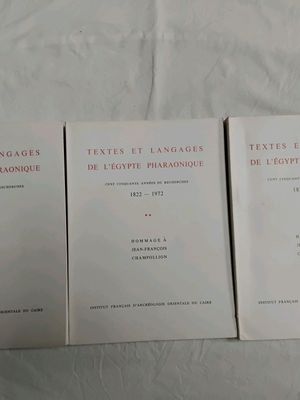 Textes et langages de l'Egypte pharaonique. Cent cinquante années de r - Photo 1
