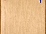 a picture of a wooden cabinet with a blue stripe on the door