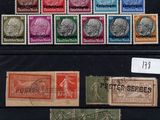 a collection of stamps and stamps from different countries