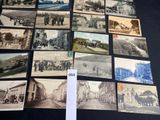 a lot of old photos of people on the street