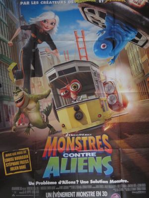 Affiche du film français « Monsters contre Aliens »