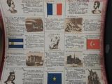an old newspaper with pictures of different countries on it