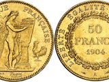 une image représentant une pièce d'or sur laquelle figure l'effigie d'un homme à cheval