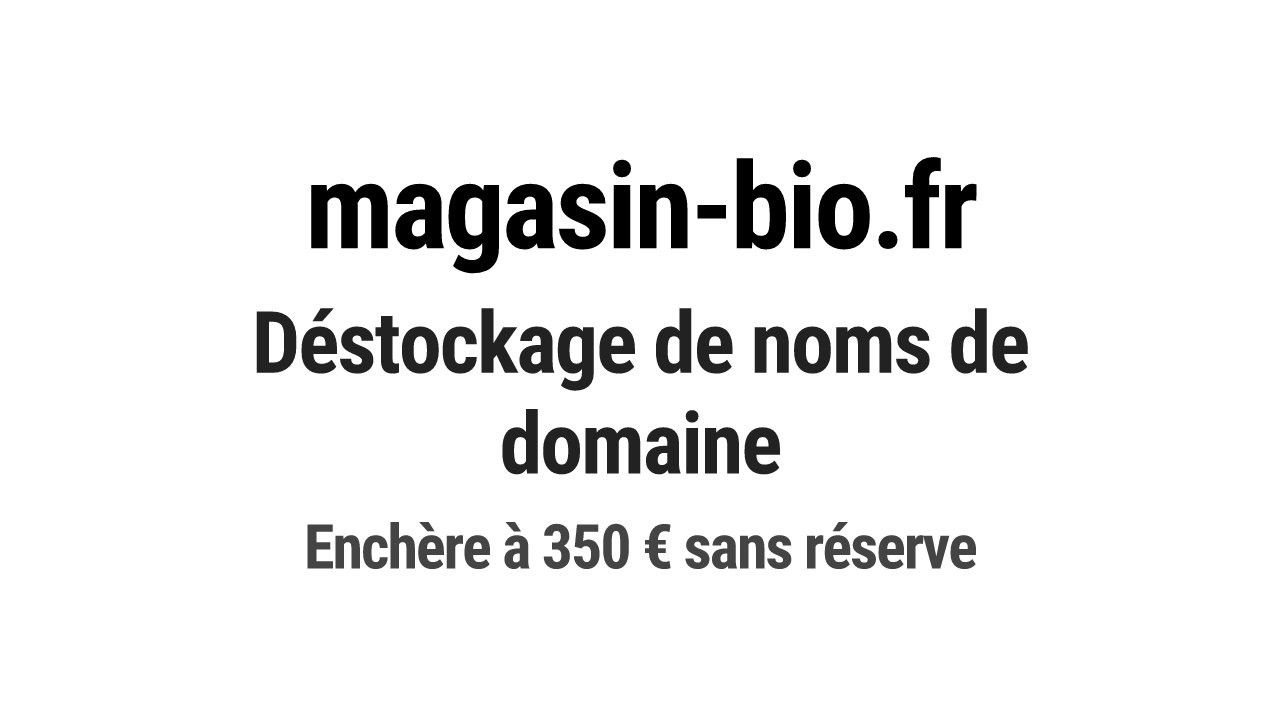 Destockage & Invendus