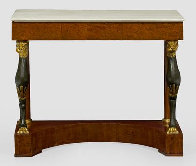 an image of a console table with a marble top