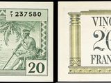 deux images différentes d'un billet d'un dollar sur lequel figure le portrait d'une femme