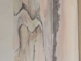 a picture of a painting on a piece of paper on a table