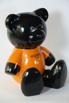 DANYA ART Ourson Teddy, sculpture en résine.