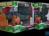 three boxes of pokemon figures are shown in a row on a black background