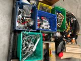 a pile of assorted items sitting on a pallet