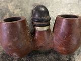 two pipes that are sitting on a table