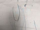 two drawings of a man and a woman standing next to each other