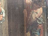 a painting of a man holding a gun in his hand