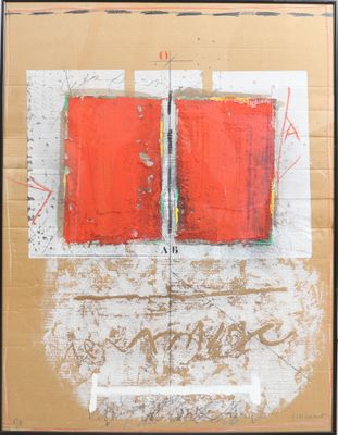 James COIGNARD (1925-2008) Technique mixte sur carton, numr…
